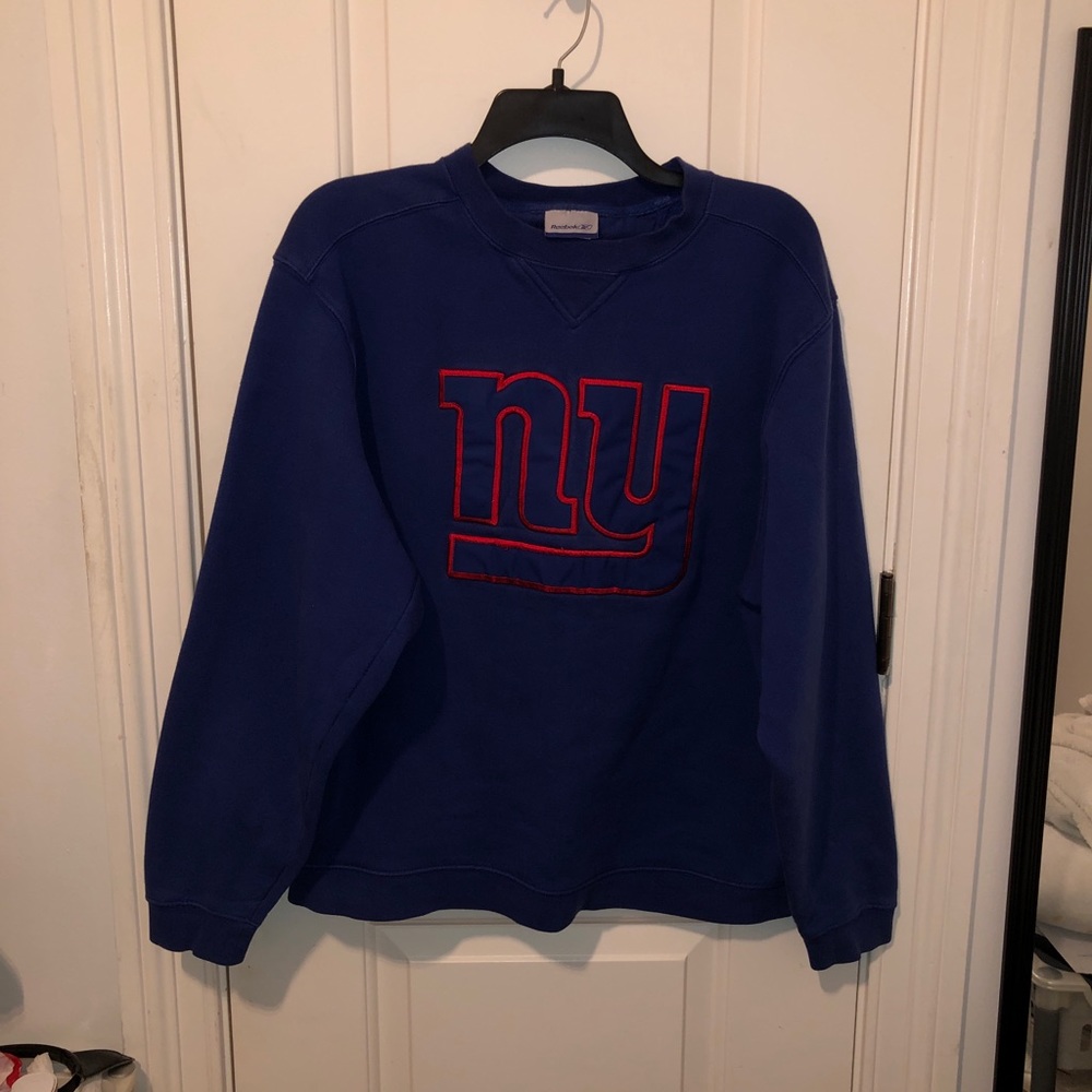 Reebok NY Giants Pull Over Sweater